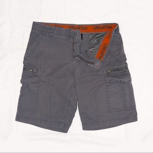 Urban Pipeline Ultra-Flex Stretch Ripstop Cargo Shorts, Slate, Size 36